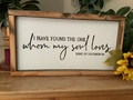I Have Found the One Whom My Soul Loves Christian Wall Decor