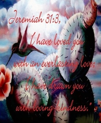 I Have Loved You Jeremiah 31:1 by Michelle Gorski - Unframed Christian Art