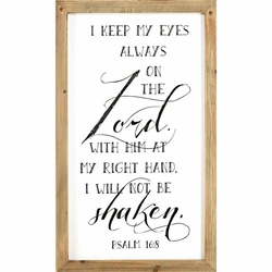 I Keep My Eyes Always Christian Home & Wall Decor