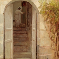 I Stand At The Door And Knock by J. Kirk Richards - 2 Selections Available