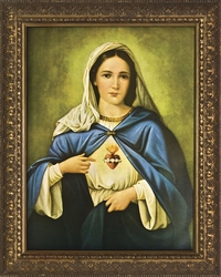Immaculate Heart (Gold Frame) - Framed Christian Art