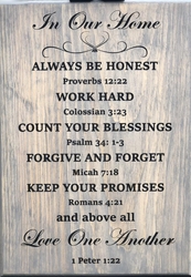 In Our Home Bible Verse Wall Sign