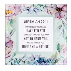 Jeremiah 29:11 Framed Tabletop Christian Home Decor