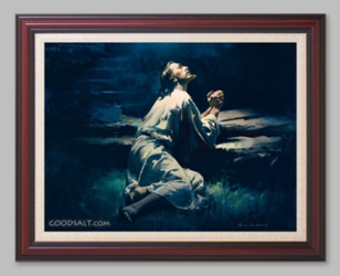 Jesus in Gethsemane - 6 Framed & Unframed Options