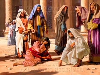 Jesus Writes In The Dust - 13 Selections Available