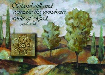 Job 37:14 - Inspirational Images by Ruth Bush