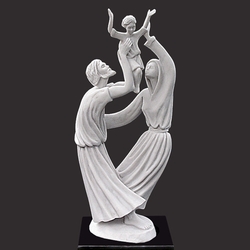 Joy Of The Family Christian Art Sculpture by Timothy P. Schmalz