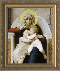 La Vi�rge au Lys (Virgin of the Lilies) by William Adolphe Bouguereau - 3 Framed Options
