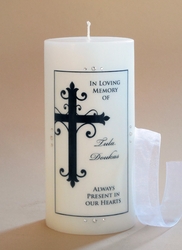Large Ornate Cross Christian Memorial