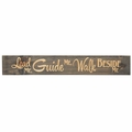 Lead Me, Guide Me, Walk Beside Me Plank Sign - Christian Home & Wall Decor