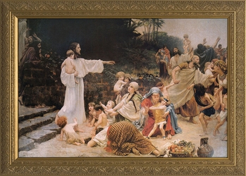Let the Children Come  - Christian art - 7 Framed Options