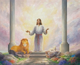 Lion and the Lamb by Bryan Lynch - 3 Unframed Options