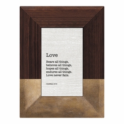 Love Framed Tabletop Christian Home Decor