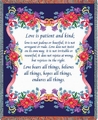 Love Is 1 Corinthians 13 Tapestry Throw