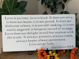 Love Is Patient, Love Is Kind Christian Wall Decor