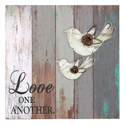 Love One Another Wood Pallet Sign - Christian Home & Wall Decor
