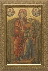 Madonna and Child on a Curved Throne - 3 Framed Options
