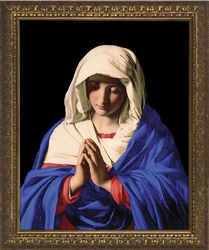 Madonna in Prayer by Giovanni Battista - 4 Standard Gold Framed Options