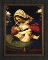 Madonna of the Green Cushion by Andrea Solario - 2 Ornate Dark Framed Options