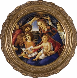 Madonna of the Magnificat - 3 Round Framed Options