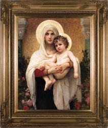 Madonna of the Roses Canvas by William-Adolphe Bouguereau