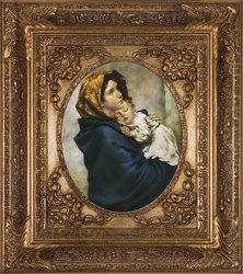 Madonna of the Streets by Roberto Ferruzzi - Spandrel Framed Christian Art