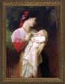 Maternal Admiration by William Adolphe Bouguereau - Framed Christian Art