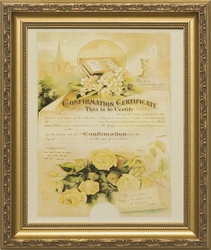 Memorial Certificate of Marriage Framed Christian Wall Decor