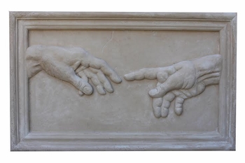 Michelangelo's Creation God-Adam's Hands by Dolan Anderson