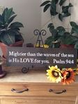 Mightier Than The Waves Christian Wall Decor