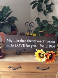 Mightier Than The Waves Christian Wall Decor