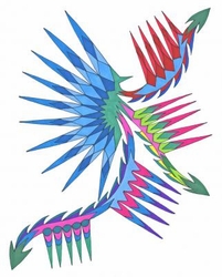 Mighty Warrior Christian Modern Art by Bob Spence