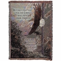Morning Flight Eagle Tapestry Throw