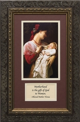 Maternal Admiration with Prayer Framed