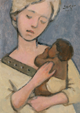 Mother And Child (Blonde and Brown) by J. Kirk Richards - 2 Selections