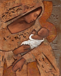 Mother And Child (Bronze) by J. Kirk Richards - 2 Sizes Available