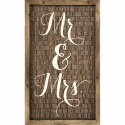 Mr. & Mrs Framed Art - Christian Home & Wall Decor