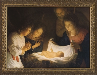 Nativity - Christian Art - 3 Framed Options