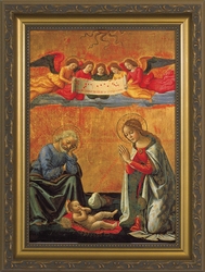Nativity With Angels - Christian Art - 3 Framed Options