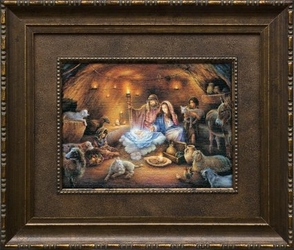 No Room in the Inn by Tom duBois - Framed Christian Art