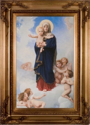 Notre Dame des Anges by William Bougereau Framed Canvas - 3 Options Available