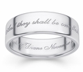 One Flesh Genesis 2:24 Sterling Silver Bible Verse Ring