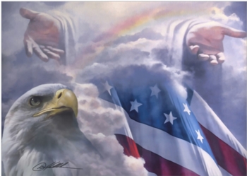One Nation Under God by Danny Hahlbohm - Unframed Christian Art