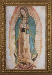Our Lady of Guadalupe (Traditional), 6 Ornate Gold Framed Options