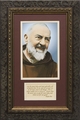 Padre Pio with Prayer Framed