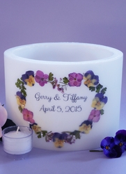 Pansy Heart Lantern - 2 Sizes Available