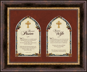 Pastor And Pastor's Wife Framed Christian Wall Art