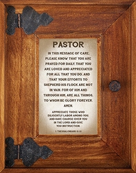Pastor Framed Tabletop Christian Verses