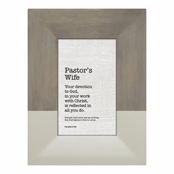 Pastor's Wife Framed Tabletop Christian Home Decor