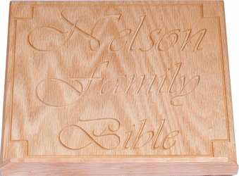 Personalized Carved Bible Stand